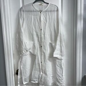Eileen Fisher Long Length Linen Tunic